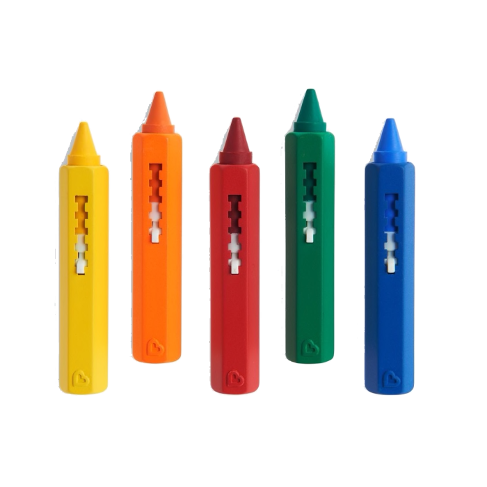 Πλενόμενοι Μαρκαδόροι Μπάνιου 5 τεμάχια Bath Time Crayons Munchkin