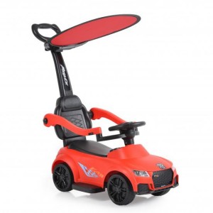 Ποδοκίνητο Αυτοκινητάκι Με Σκίαστρο Και Λαβή Γονέα Victory 2in1 311 Κόκκινο Moni