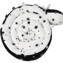 Πολυχρηστικό Μαξιλάρι Snuggly Snake Βαμβακερό Μαύρα Αστέρια Minene Πολυχρηστικό Μαξιλάρι Snuggly Snake Βαμβακερό Μαύρα Αστέρια Minene