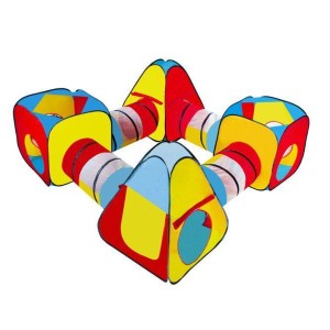 Πολύχρωμη Παιδική Σκηνή Τούνελ 8 Σε 1