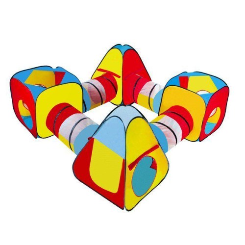 Πολύχρωμη Παιδική Σκηνή Τούνελ 8 Σε 1 Πολύχρωμη Παιδική Σκηνή Τούνελ 8 Σε 1