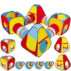 Πολύχρωμη Παιδική Σκηνή Τούνελ 8 Σε 1 Πολύχρωμη Παιδική Σκηνή Τούνελ 8 Σε 1