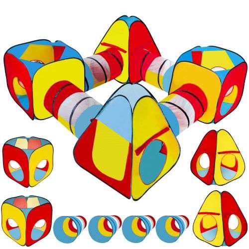 Πολύχρωμη Παιδική Σκηνή Τούνελ 8 Σε 1 Πολύχρωμη Παιδική Σκηνή Τούνελ 8 Σε 1
