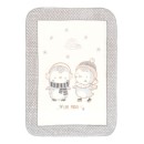 Πολυτελής σούπερ μαλακή κουβέρτα 110/140 Love Pingus Γκρι Kikka Boo