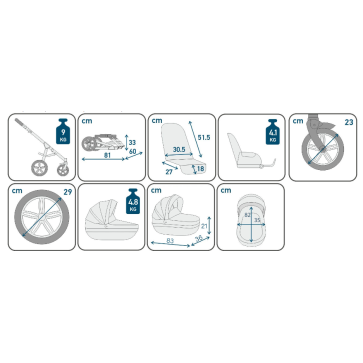 Πολυκαρότσι 2 σε 1 Atta Total Grey Dovadi Πολυκαρότσι 2 σε 1 Atta Total Grey Dovadi