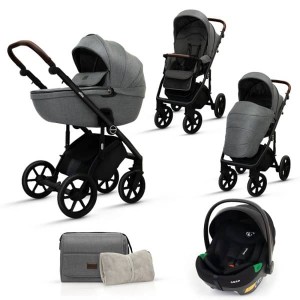 Πολυκαρότσι 3 σε 1 Atta Total Grey Dovadi