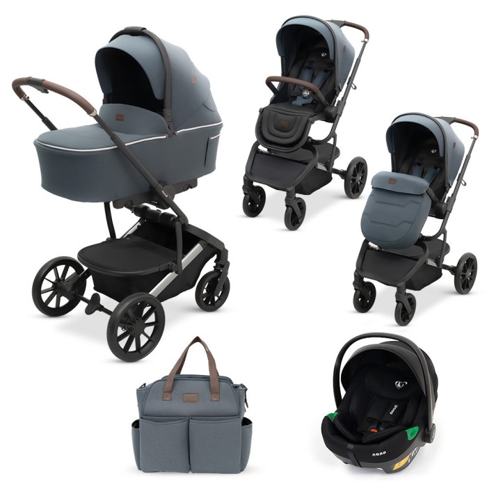 Πολυκαρότσι 3 σε 1 Fly Night Grey Dovadi