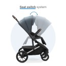 Πολυκαρότσι 2 σε 1 Fly Night Grey Dovadi