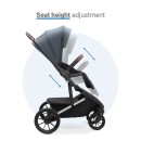 Πολυκαρότσι 2 σε 1 Fly Night Grey Dovadi