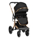 Πολυκαρότσι 3 σε 1  Irene Black 2024 Kikka Boo ΔΩΡΟ Αδιάβροχο & Πάνα Αγκαλιάς