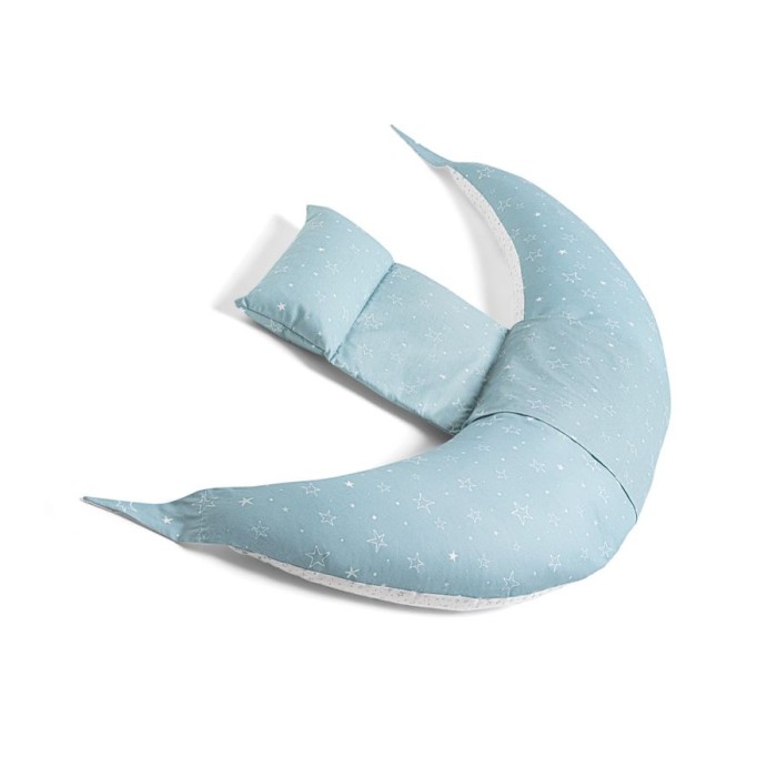 Πολυμορφικό Μαξιλάρι Εγκυμοσύνης Και Θηλασμού 7100 Grey Stars 12 Σε 1 Nuvita