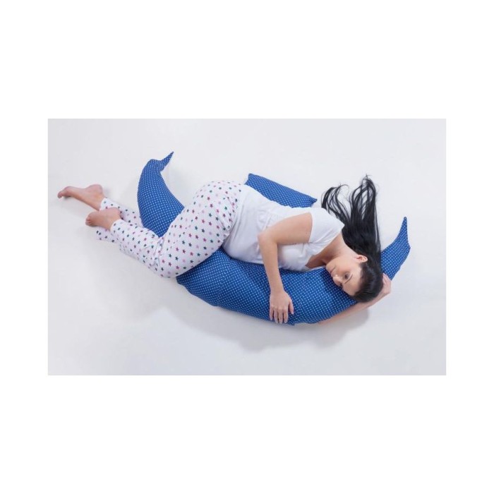 Πολυμορφικό Μαξιλάρι Εγκυμοσύνης Και Θηλασμού 7100 Μπλε Αστεράκια 12 Σε 1 Nuvita