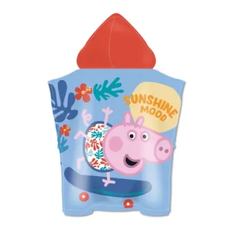 Peppa Pig Skateboard Παιδικό Πόντσο  55x110cm (Quick Dry)