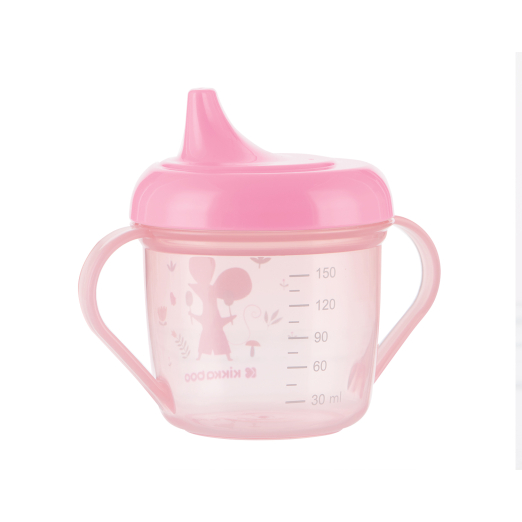 Ποτηράκι Με Λαβές Και Στόμιο 150ml Forest Party Kikka boo Pink