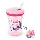 Ποτηράκι Που Αλλάζει Χρώμα Action Cup Χαμαιλέων 230ml Με Καλαμάκι Ροζ Nuk Ποτηράκι Που Αλλάζει Χρώμα Action Cup Χαμαιλέων 230ml Με Καλαμάκι Ροζ Nuk