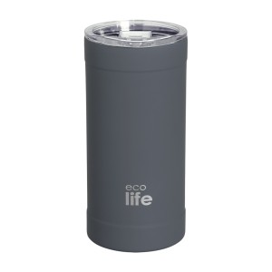 Ποτήρι Θερμό Με Ανοξείδωτο Καλαμάκι Stone Grey Coffee Thermos 500ml Eco Life Ποτήρι Θερμό Με Ανοξείδωτο Καλαμάκι Stone Grey Coffee Thermos 500ml Eco Life