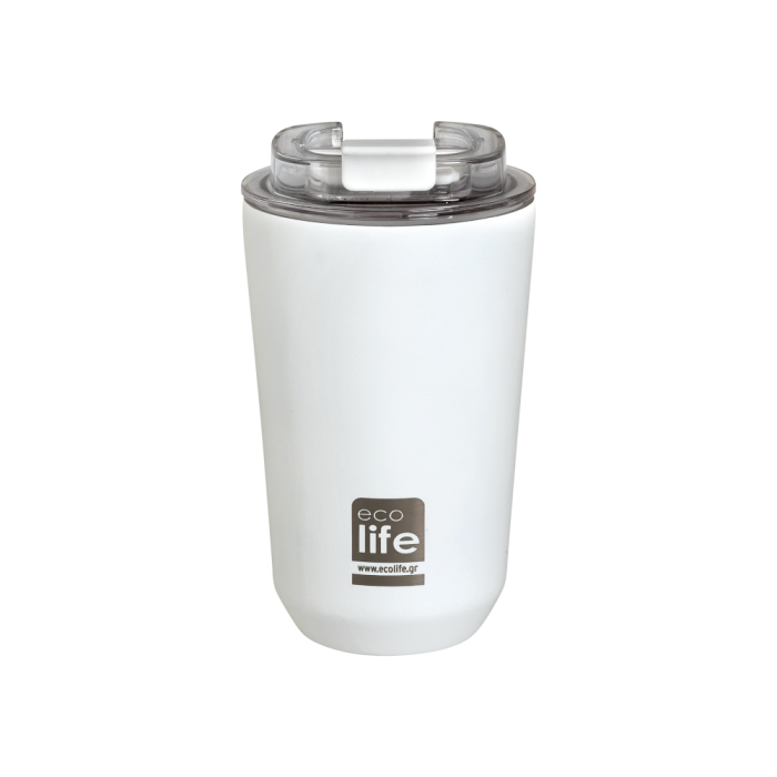 Ποτήρι Θερμό Pure White Coffee Thermos 360ml Eco Life Ποτήρι Θερμό Pure White Coffee Thermos 360ml Eco Life