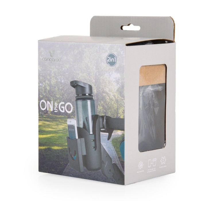 Ποτηροθήκη Καροτσιού Universal Για Μπουκάλι Και Τηλέφωνο Cangaroo