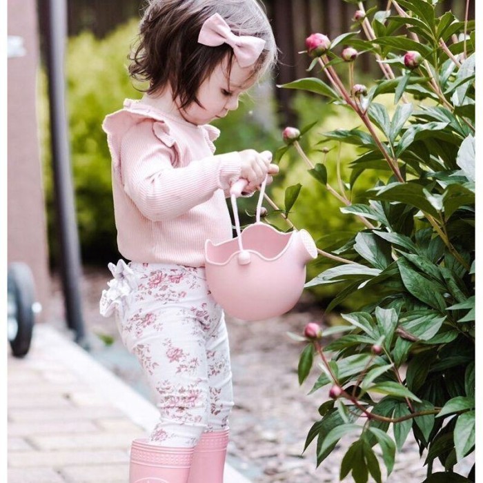 Ποτιστήρι Από Ανακυκλώσιμη Σιλικόνη Dusty Rose Scrunch Ποτιστήρι Από Ανακυκλώσιμη Σιλικόνη Dusty Rose Scrunch