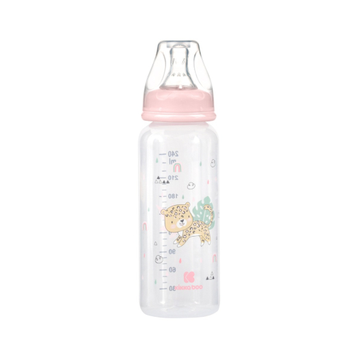 Πλαστικό Μπιμπερό PP 240ml Savanna Pink Kikka Boo