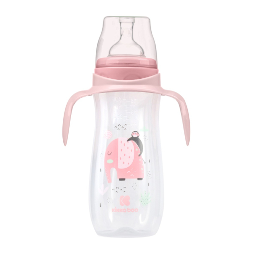 Πλαστικό Μπιμπερό 400ml Jingle Jungle Pink Kikka Boo