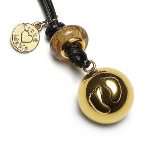 ProudMama Babybell Μενταγιόν Εγκυμοσύνης Gold Feet