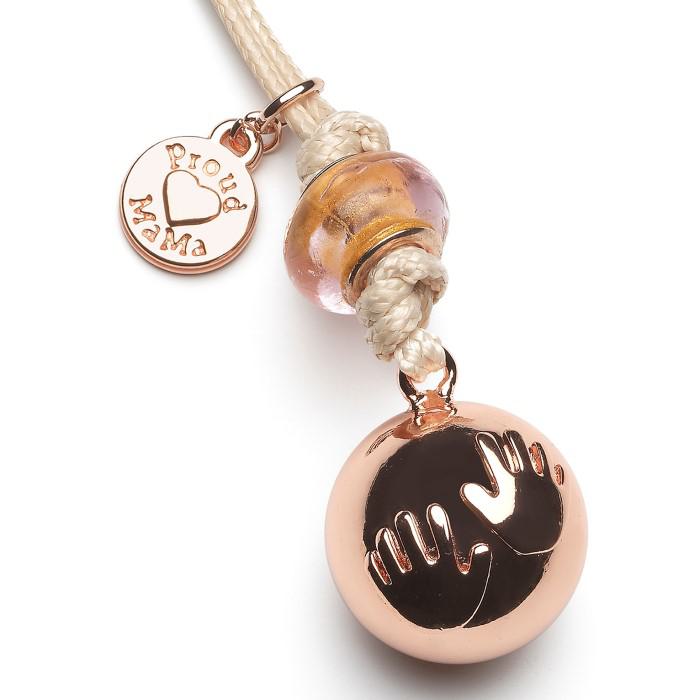 ProudMama Babybell Μενταγιόν Εγκυμοσύνης Χέρια Ροζ Χρυσό ProudMama Babybell Μενταγιόν Εγκυμοσύνης Χέρια Ροζ Χρυσό