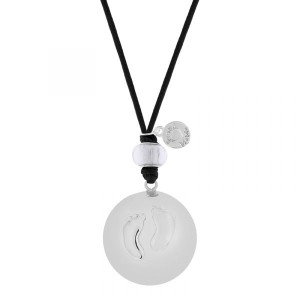 ProudMama Babybell Μενταγιόν Εγκυμοσύνης Silver Feet ProudMama Babybell Μενταγιόν Εγκυμοσύνης Silver Feet