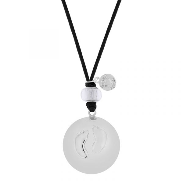 ProudMama Babybell Μενταγιόν Εγκυμοσύνης Silver Feet ProudMama Babybell Μενταγιόν Εγκυμοσύνης Silver Feet