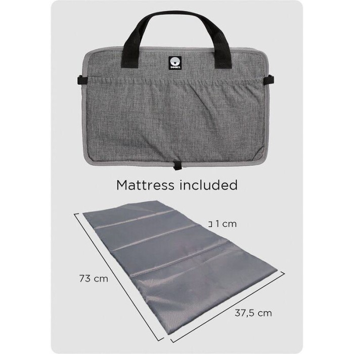 Πτυσσόμενο Κρεβατάκι Γκρι Dooky Πτυσσόμενο Κρεβατάκι Γκρι Dooky