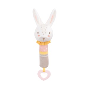 Κουδουνίστρα Πίεσης Με Μασητικό Rabbits in Love Kikka Boo