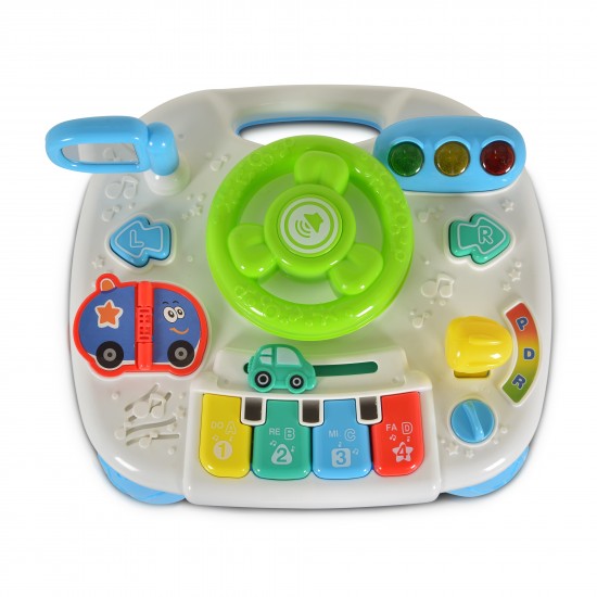 Τραπεζάκι Δραστηριοτήτων με Φώτα Μουσική και Τιμόνι Peifen 3001 Moni