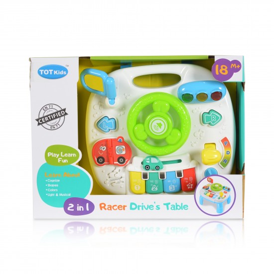 Τραπεζάκι Δραστηριοτήτων με Φώτα Μουσική και Τιμόνι Peifen 3001 Moni