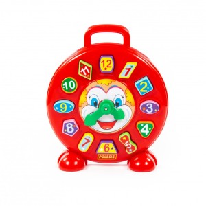 Polesie Ρολόι Ταξινόμησης Σχημάτων Και Αριθμών Clown Clock 62741