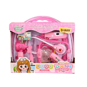 Ροζ Βαλιτσάκι Γιατρού Με Φώτα Ήχους και Αξεσουάρ Martin Toys Ροζ Βαλιτσάκι Γιατρού Με Φώτα Ήχους και Αξεσουάρ Martin Toys