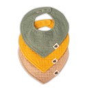 Σαλιάρα Μουσελίνα 3τμχ Αδιάβροχη Funna Baby Marigold Mustard