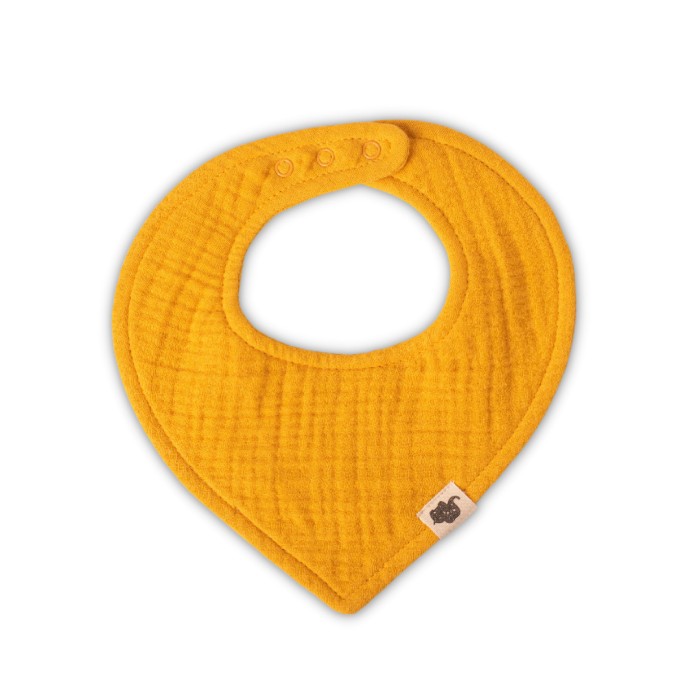 Σαλιάρα Μουσελίνα 3τμχ Αδιάβροχη Funna Baby Marigold Mustard