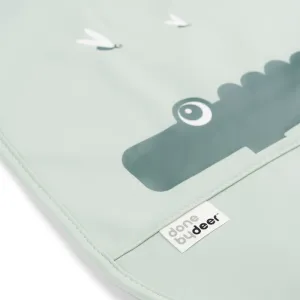 Σαλιάρα Με Βέλκρο Σετ 2τμχ Croco Πράσινο Done By Deer