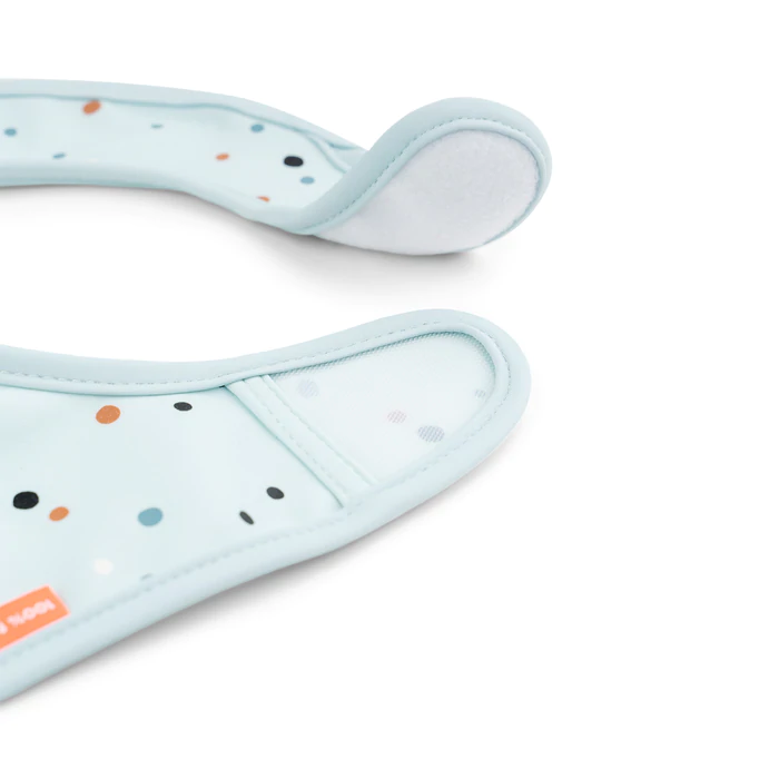 Σαλιάρα Με Βέλκρο Σετ 2τμχ Elphee Μπλε Done By Deer