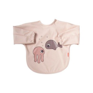 Σαλιάρα με Mακρύ Mανίκι 6-18m Sea Friends Powder Done By Deer