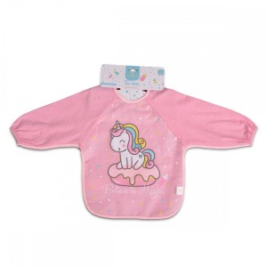 Σαλιάρα Με Μανίκια Tea Time Ροζ 2002 Cangaroo