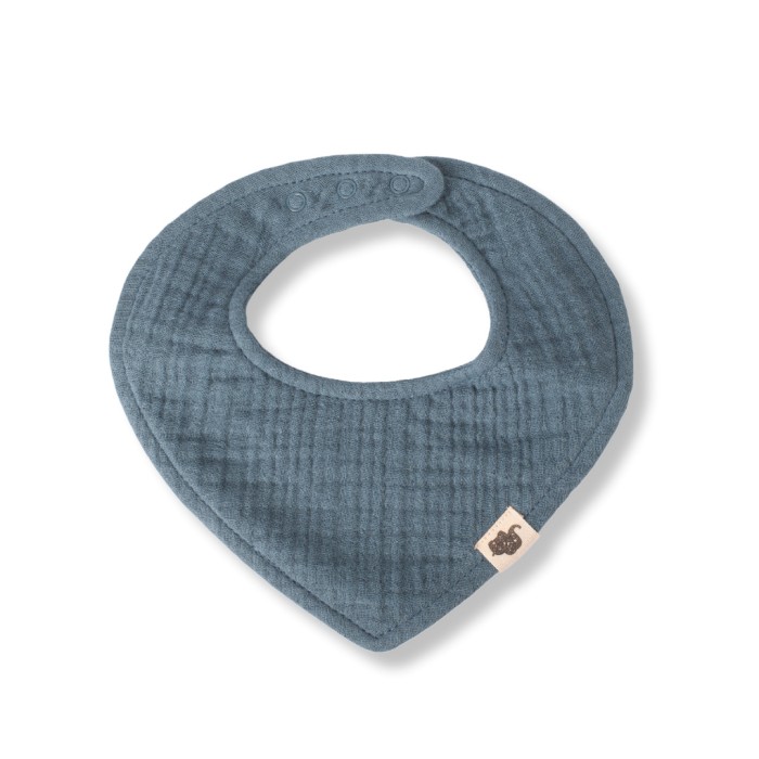 Σαλιάρα Μουσελίνα 3τμχ Αδιάβροχη Funna Baby Province Petrol