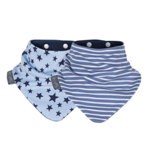 Σαλιάρα Μπαντάνα Blue Stars & Stripes 2τμχ Cheeky Chompers