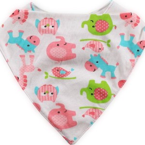 Σαλιάρα Μπαντάνα Ροζ Ζωάκια Lorelli