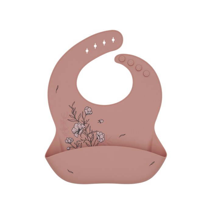 Σαλιάρα Platinum Silicone Flora Blush Kikka Boo