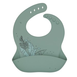 Σαλιάρα Platinum Silicone Flora Sage Kikka Boo