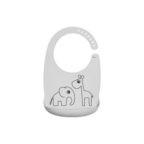 Σαλιάρα Silicone Bib Deer Friends Grey Done By Deer