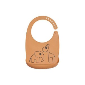 Σαλιάρα Silicone Bib Deer Friends Μουσταρδί Done By Deer