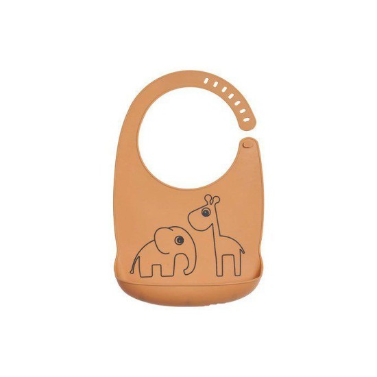 Σαλιάρα Silicone Bib Deer Friends Μουσταρδί Done By Deer