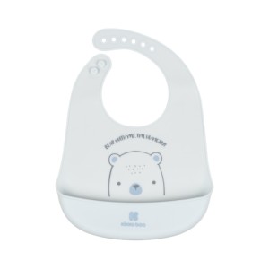 Σαλιάρα Σιλικόνης Bear With Me Μπλε Kikka Boo